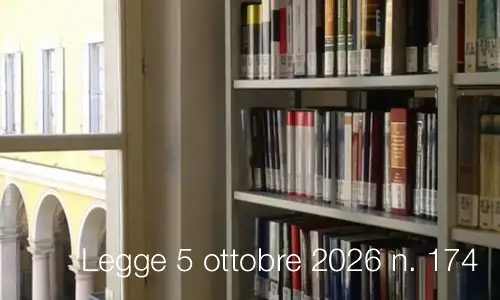 Legge 5 ottobre 2026 n. 174 Legge 5 ottobre 2026 n. 174